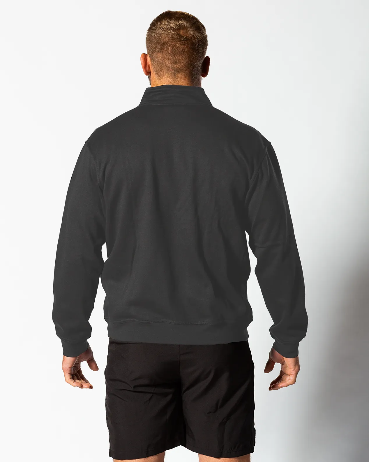 1/4 Zip Sweater - Grey