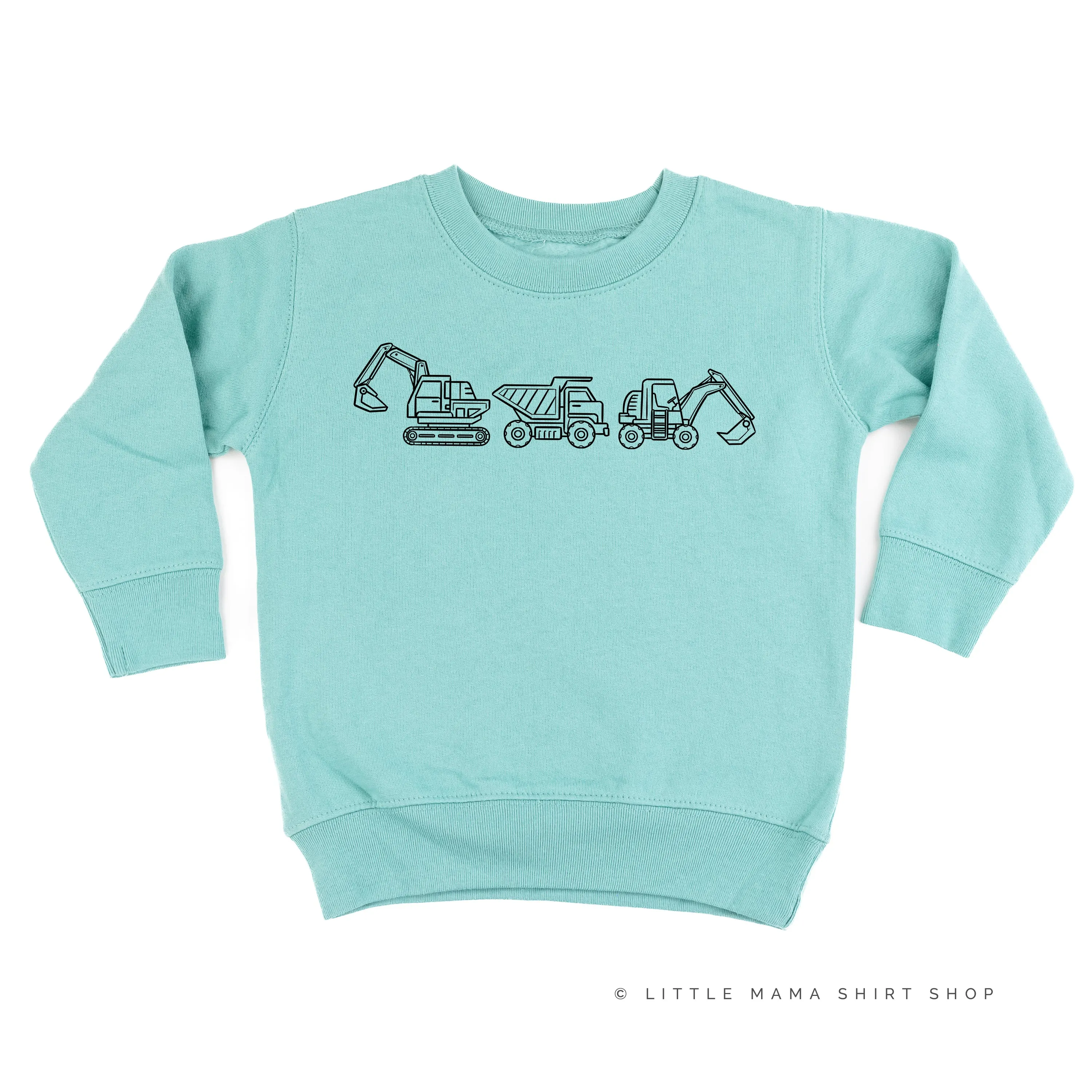 3 IN A ROW - CONSTRUCTION TRUCKS - Child Sweater