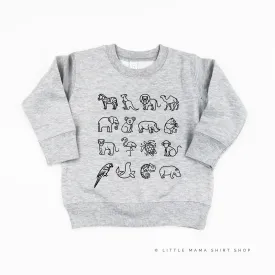 4x4 ZOO ANIMALS - Child Sweater
