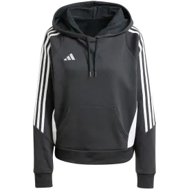 Adidas Tiro 24 Hooded Women's Sweatshirt Black Ij5607