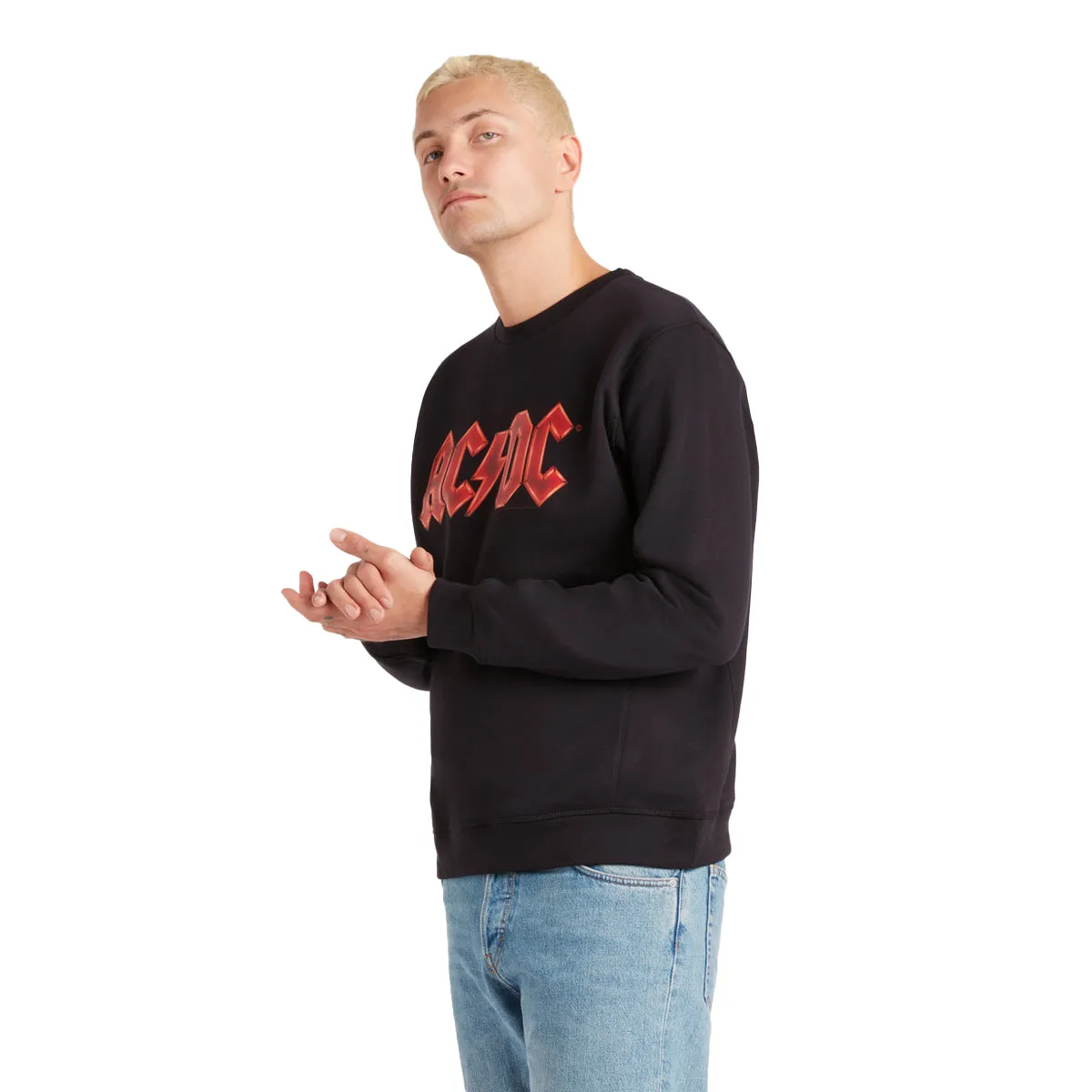 Amplified Unisex Adult Power Up Logo AC/DC Sweatshirt