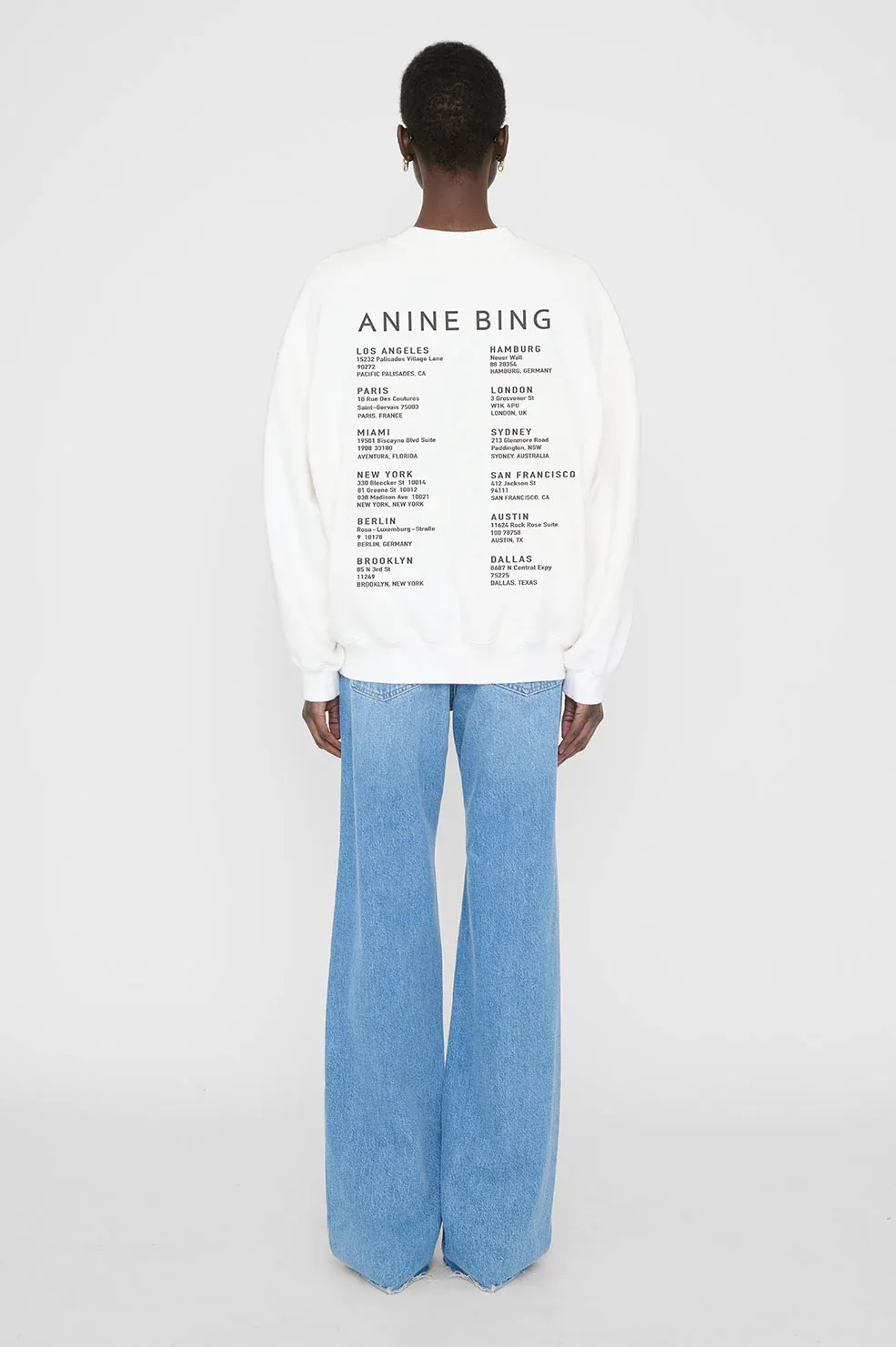 Anine Bing - Jaci Sweatshirt Smiley in White