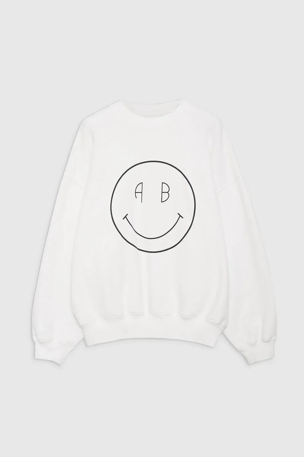 Anine Bing - Jaci Sweatshirt Smiley in White