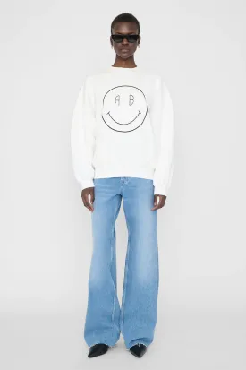 Anine Bing - Jaci Sweatshirt Smiley in White