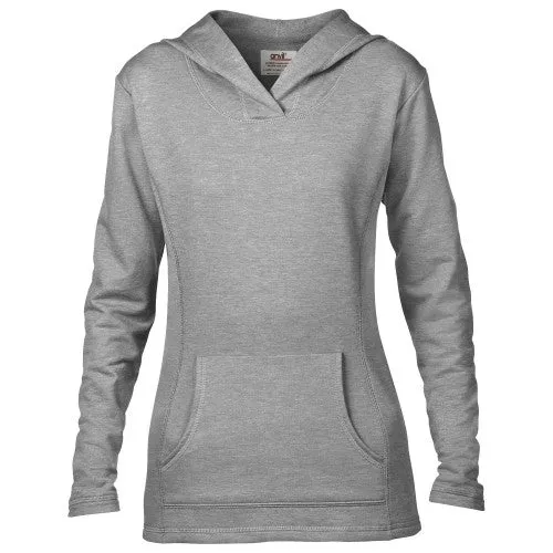 Anvil Womens/Ladies Hooded French Terry Sweatshirt / Hoodie