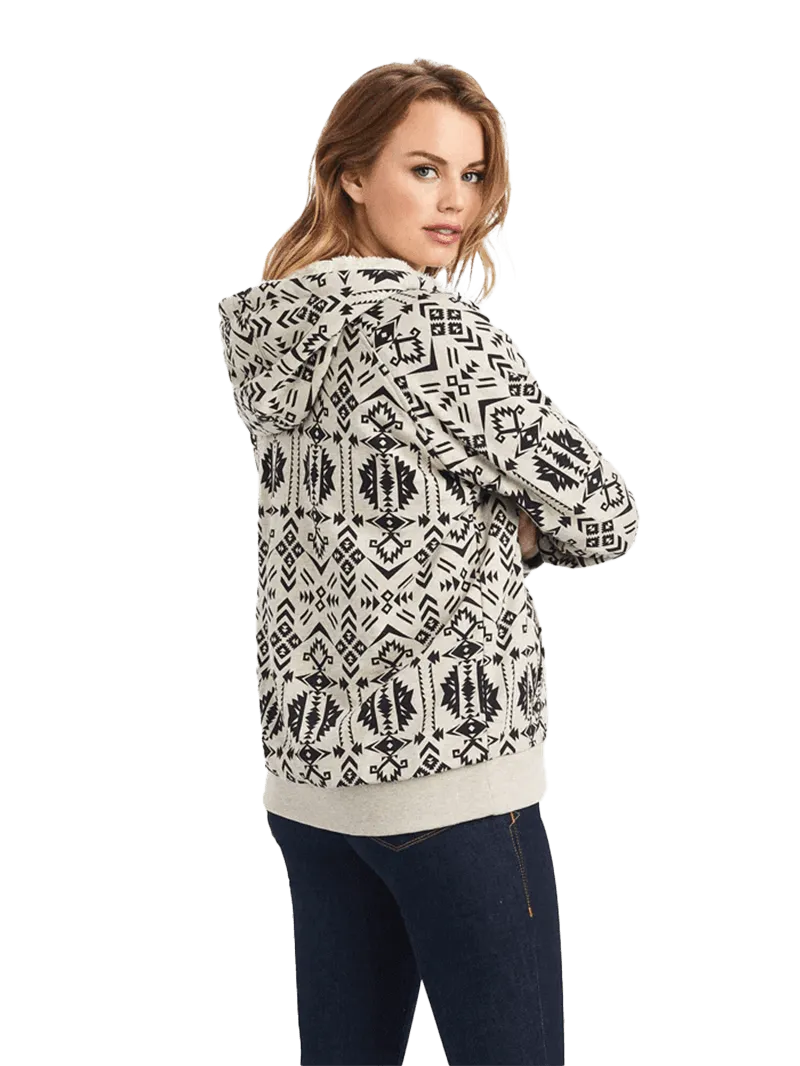 Ariat Women's REAL Sherpa Full Zip Oaxaca Print Hoodie