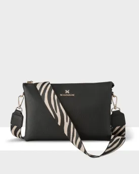 Avery 3 Compartment Crossbody Bag   Zebra Bag Strap