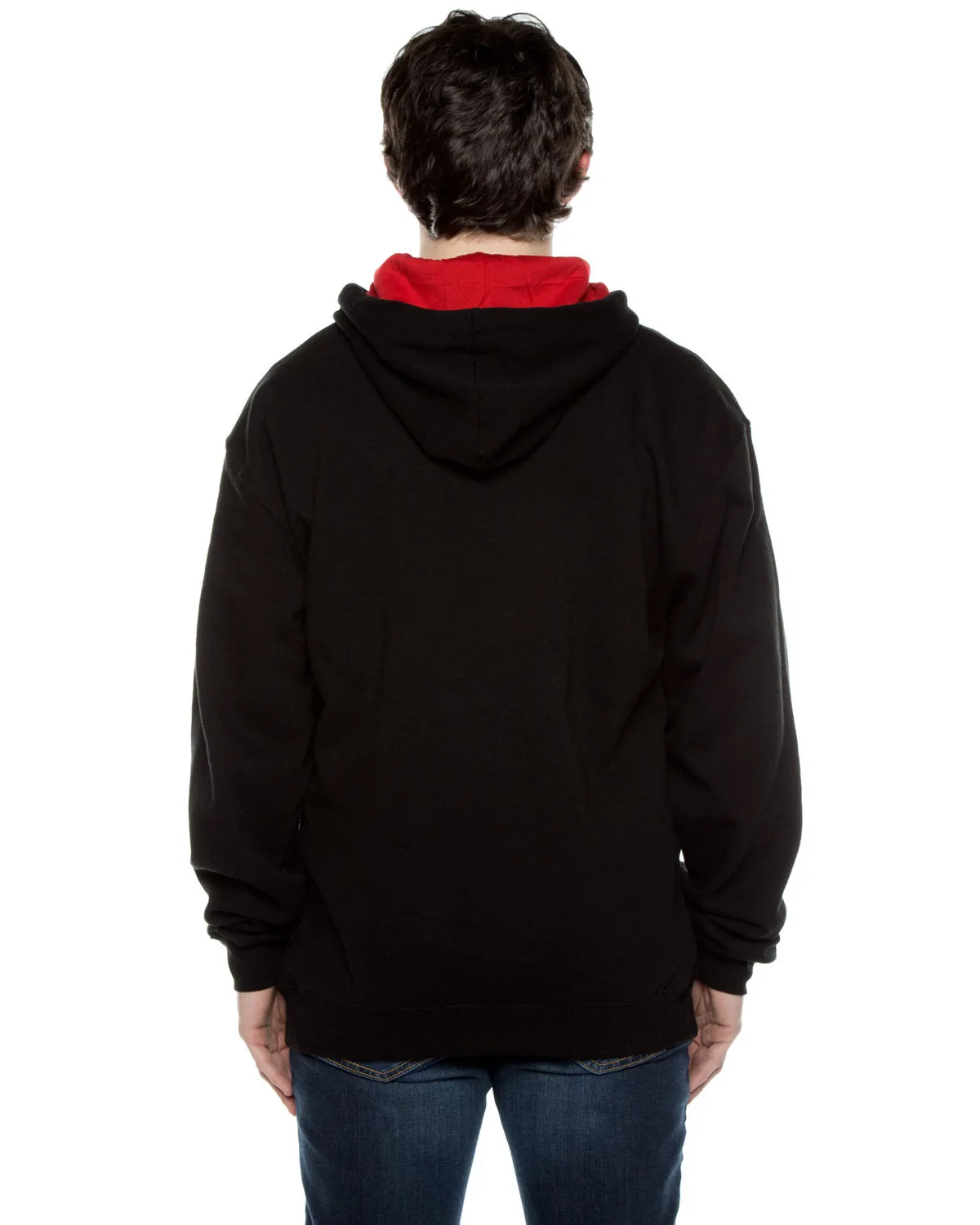 Beimar Drop Ship Unisex Contrast Hooded Sweatshirt