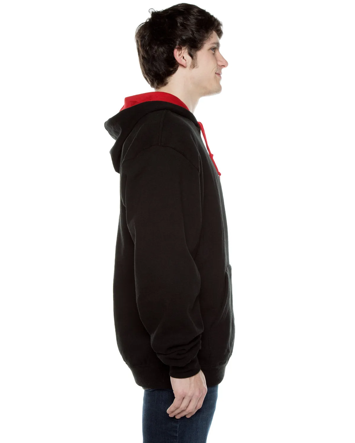 Beimar Drop Ship Unisex Contrast Hooded Sweatshirt
