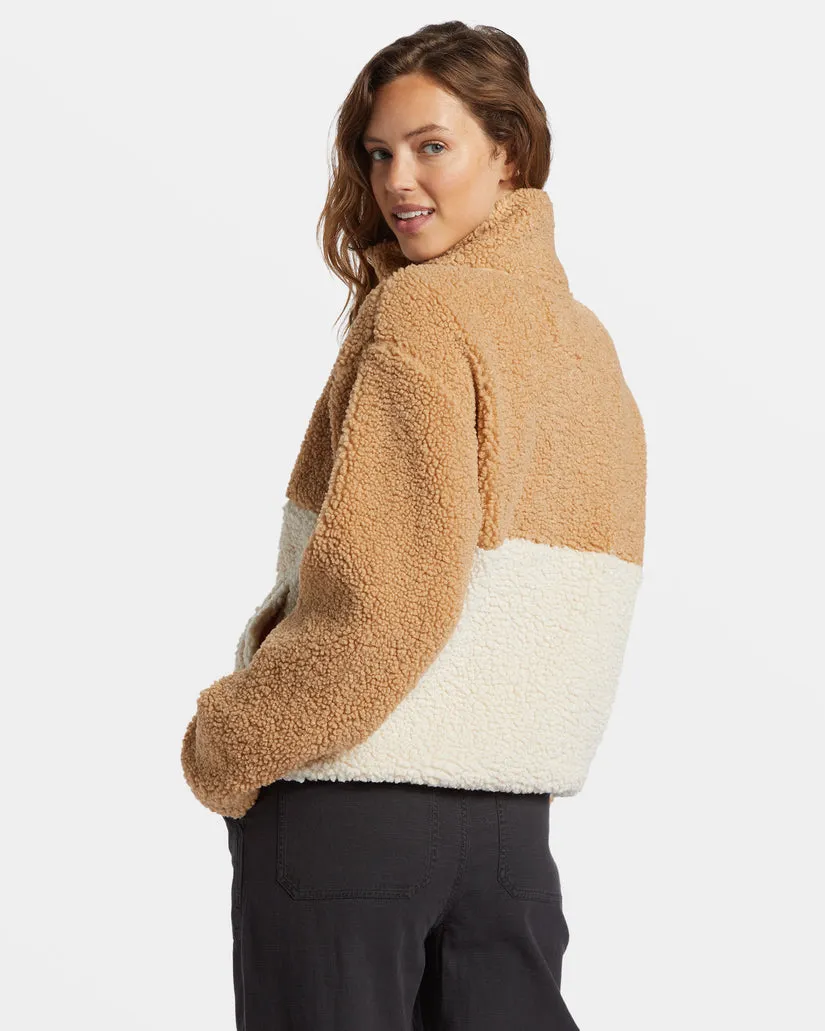 Billabong Horizon Mock Neck Sweatshirt - WET SAND