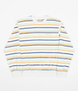 Carhartt Clanton Crewneck Sweatshirt - Clanton Stripe / Wax
