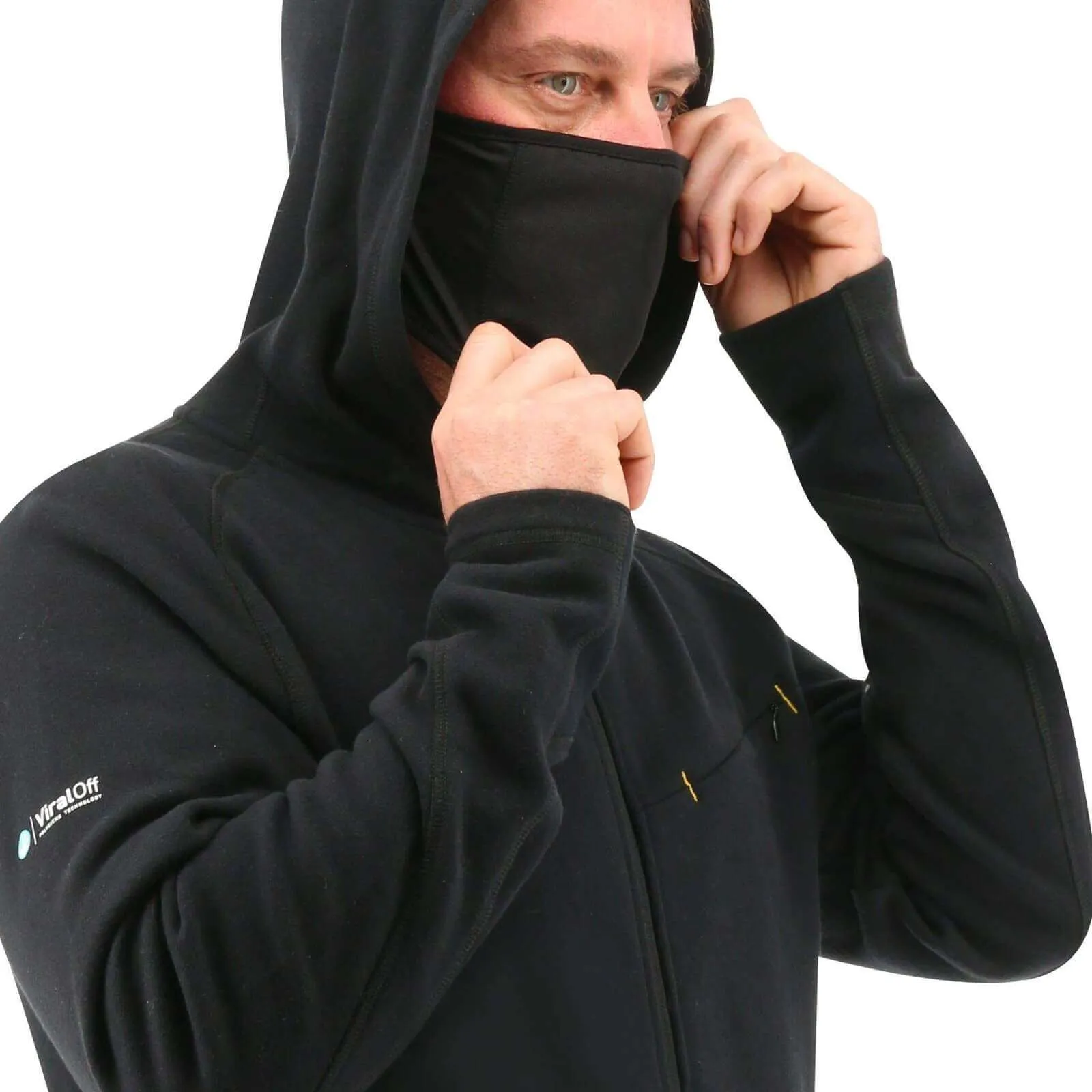 Caterpillar Mens ViralOff Hooded Sweatshirt - Black