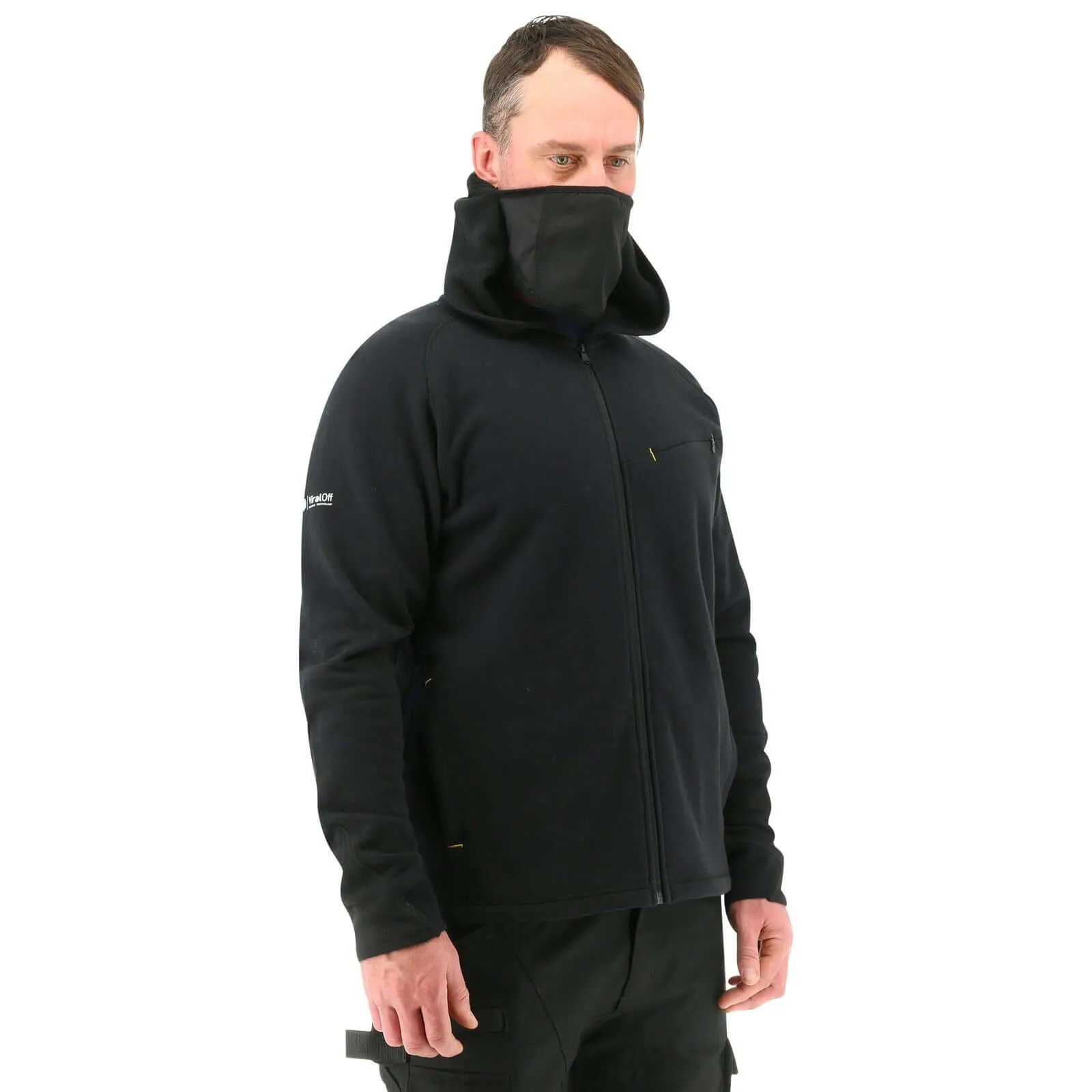 Caterpillar Mens ViralOff Hooded Sweatshirt - Black
