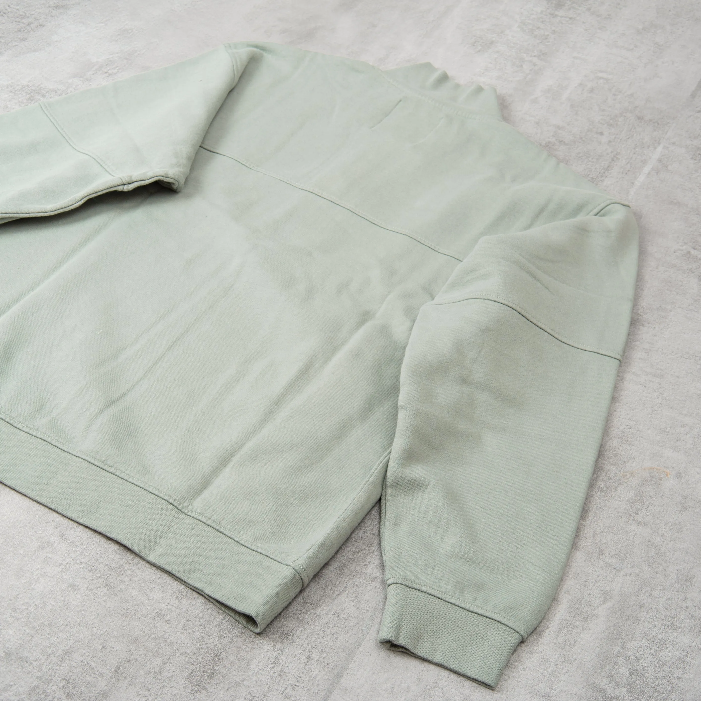 Edwin Koji Half Zip Sweat - Iceberg Green