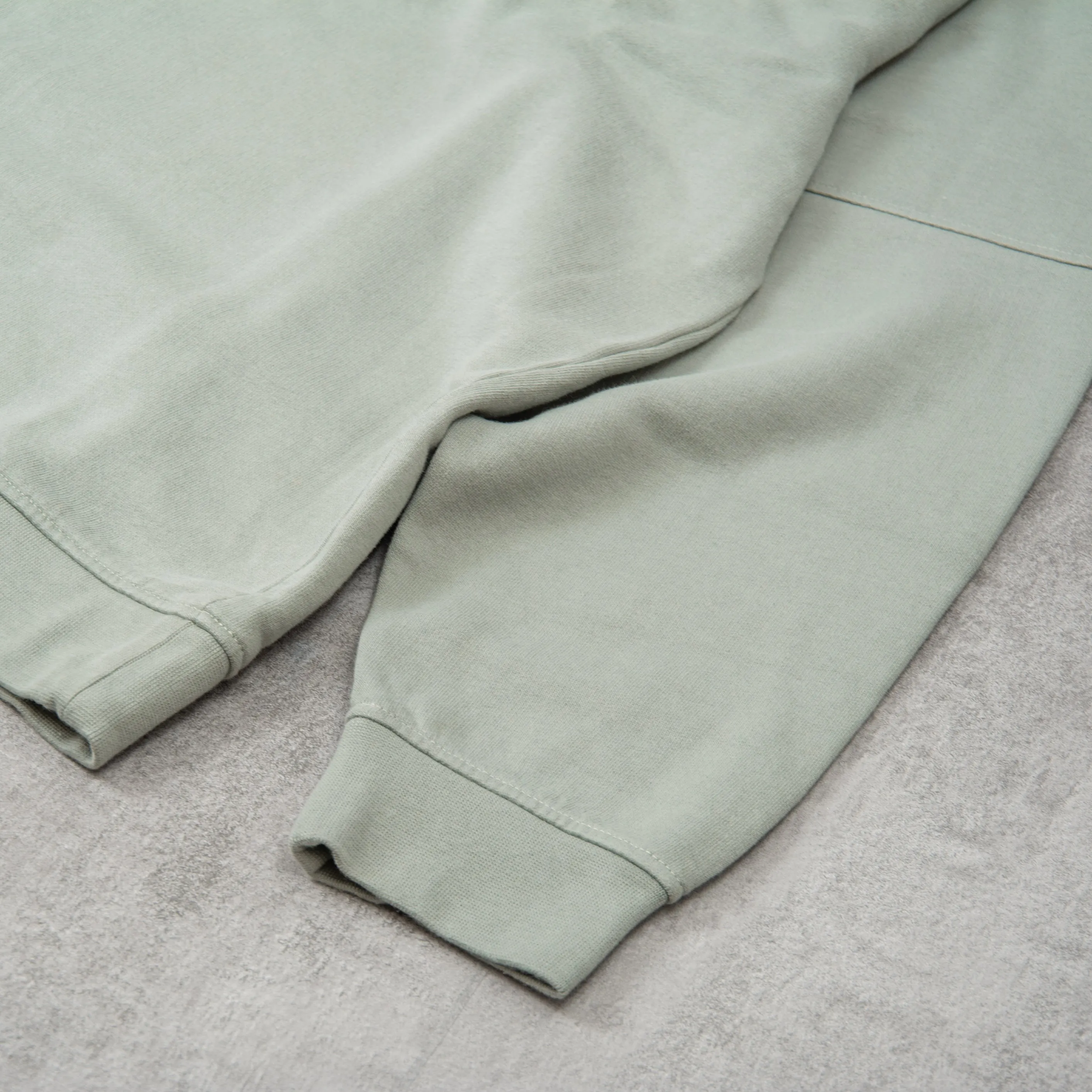 Edwin Koji Half Zip Sweat - Iceberg Green
