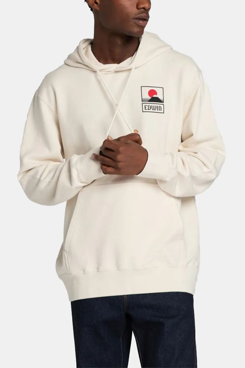 Edwin Sunset On Mount Fuji Hooded Sweatshirt (Whisper White)
