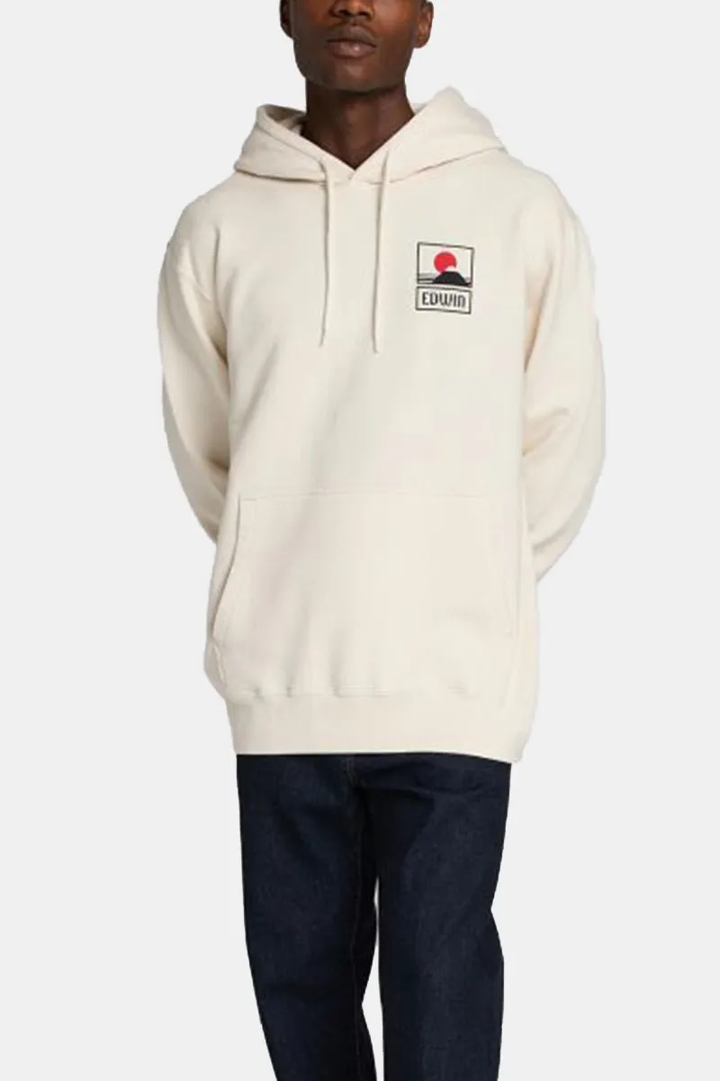 Edwin Sunset On Mount Fuji Hooded Sweatshirt (Whisper White)