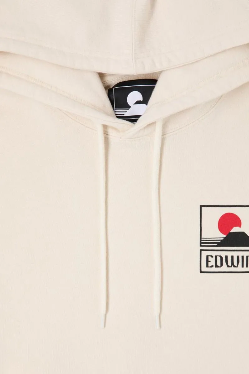 Edwin Sunset On Mount Fuji Hooded Sweatshirt (Whisper White)