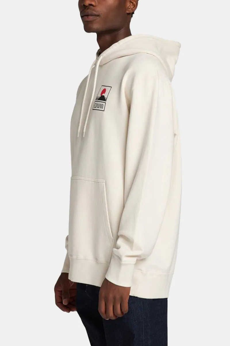 Edwin Sunset On Mount Fuji Hooded Sweatshirt (Whisper White)