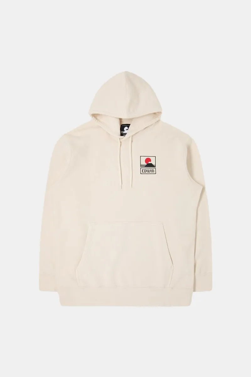 Edwin Sunset On Mount Fuji Hooded Sweatshirt (Whisper White)