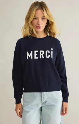 First Date Fleece Sweatshirt - Eclipse