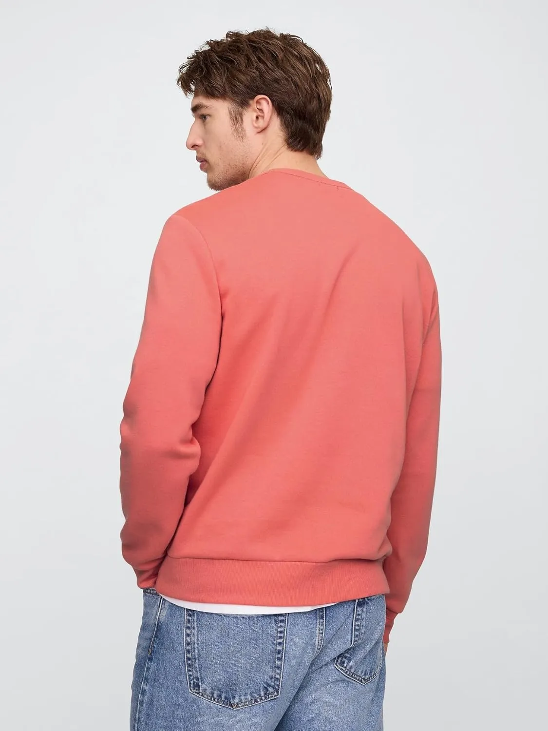 GAP Men's Logo Fleece Crew Sweatshirt