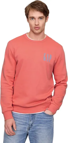 GAP Men's Logo Fleece Crew Sweatshirt