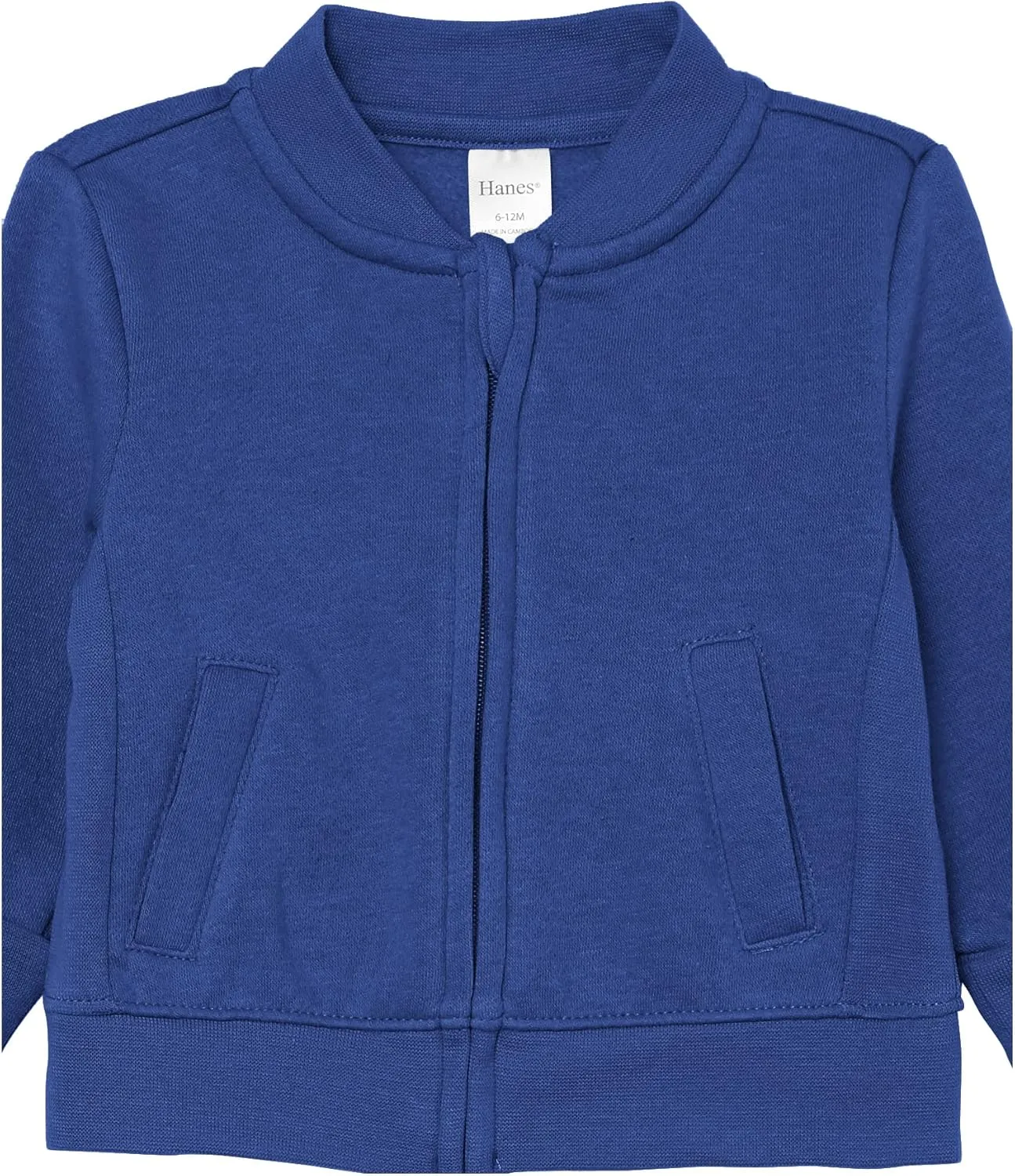 Hanes, Zippin Soft 4-way Stretch Fleece Zip Up Sweatshirt Jacket, Babies and Toddlers