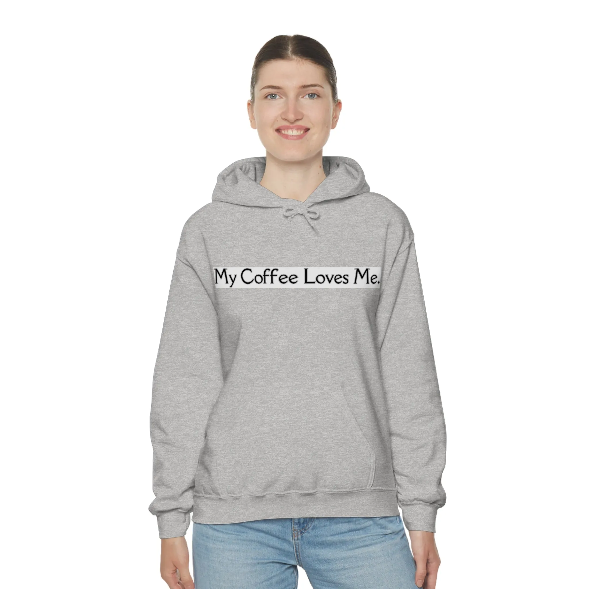 Heavy Blend Drawstring Hooded Sweatshirt with Front Pocket