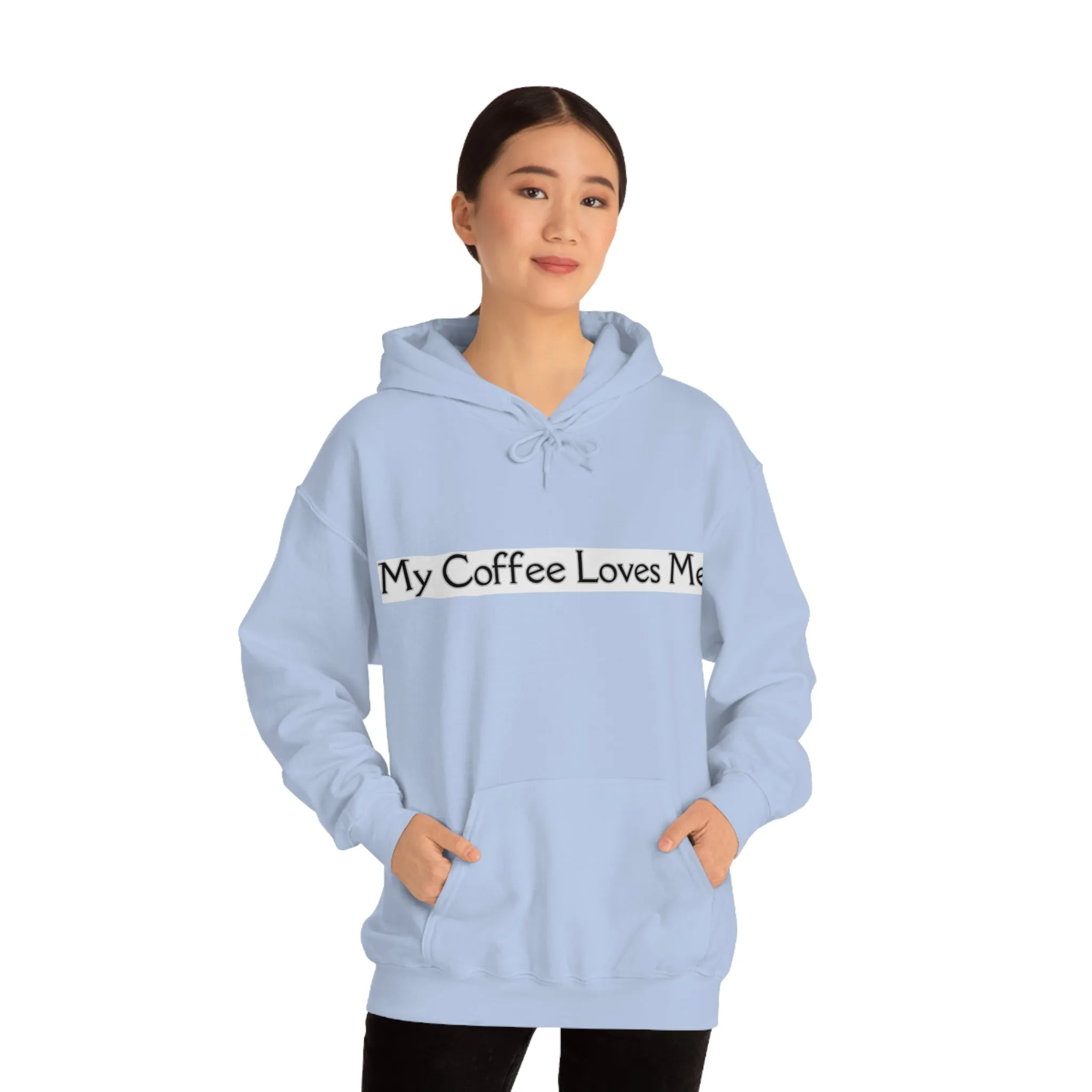 Heavy Blend Drawstring Hooded Sweatshirt with Front Pocket