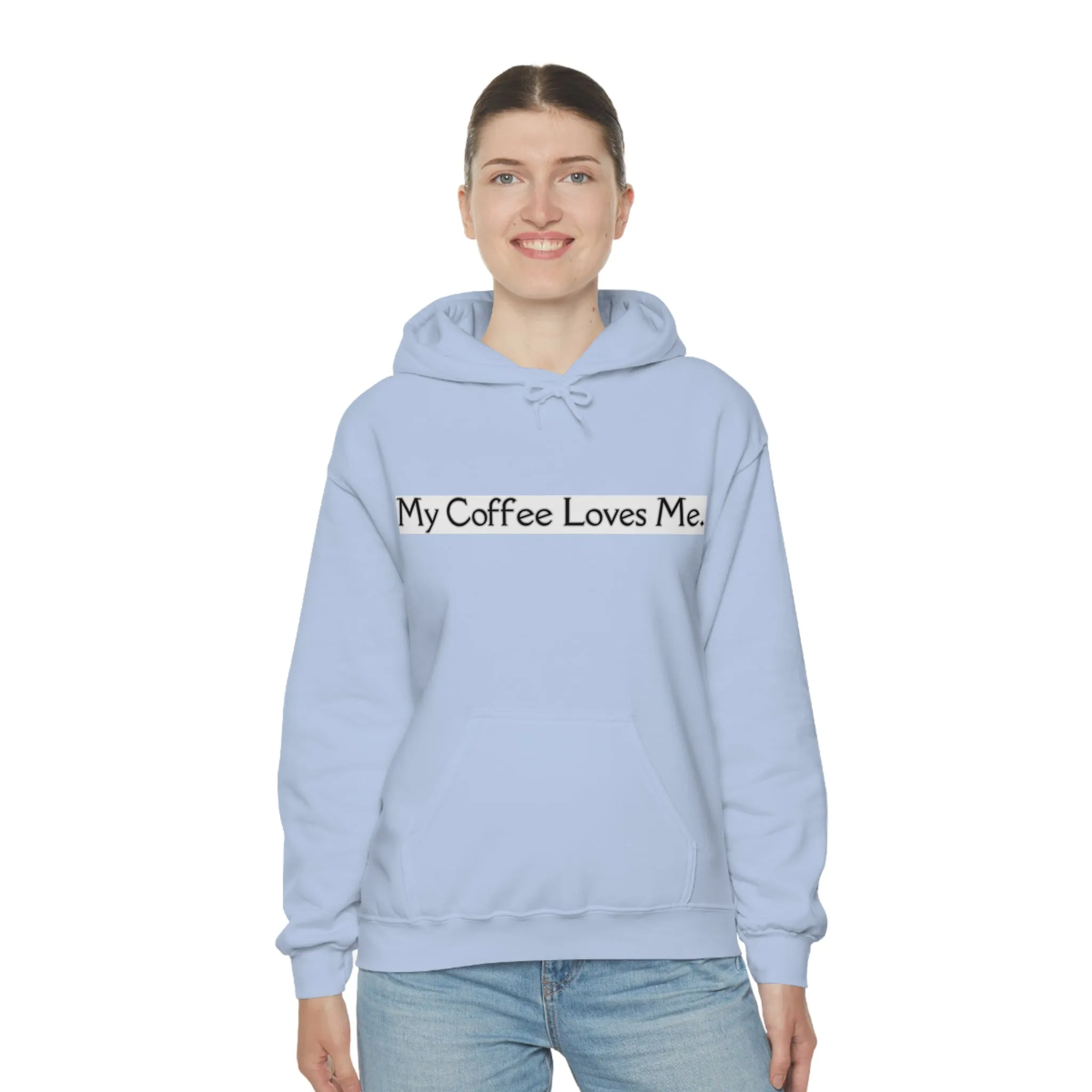Heavy Blend Drawstring Hooded Sweatshirt with Front Pocket