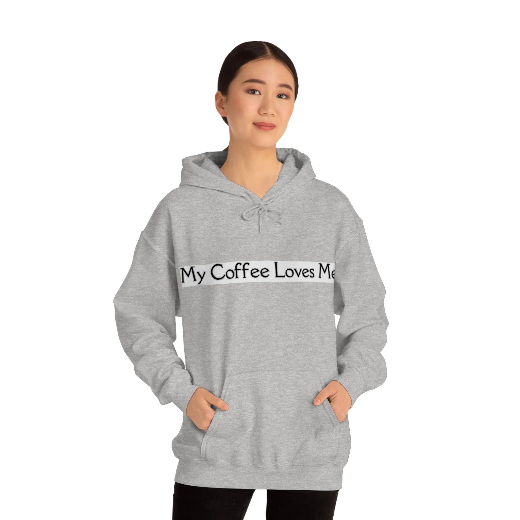 Heavy Blend Drawstring Hooded Sweatshirt with Front Pocket