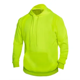 High-Vis Performance Hooded Sweatshirt - Safety Green