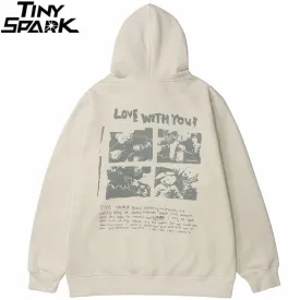 Hip Hop Bear Letter Print Hoodie