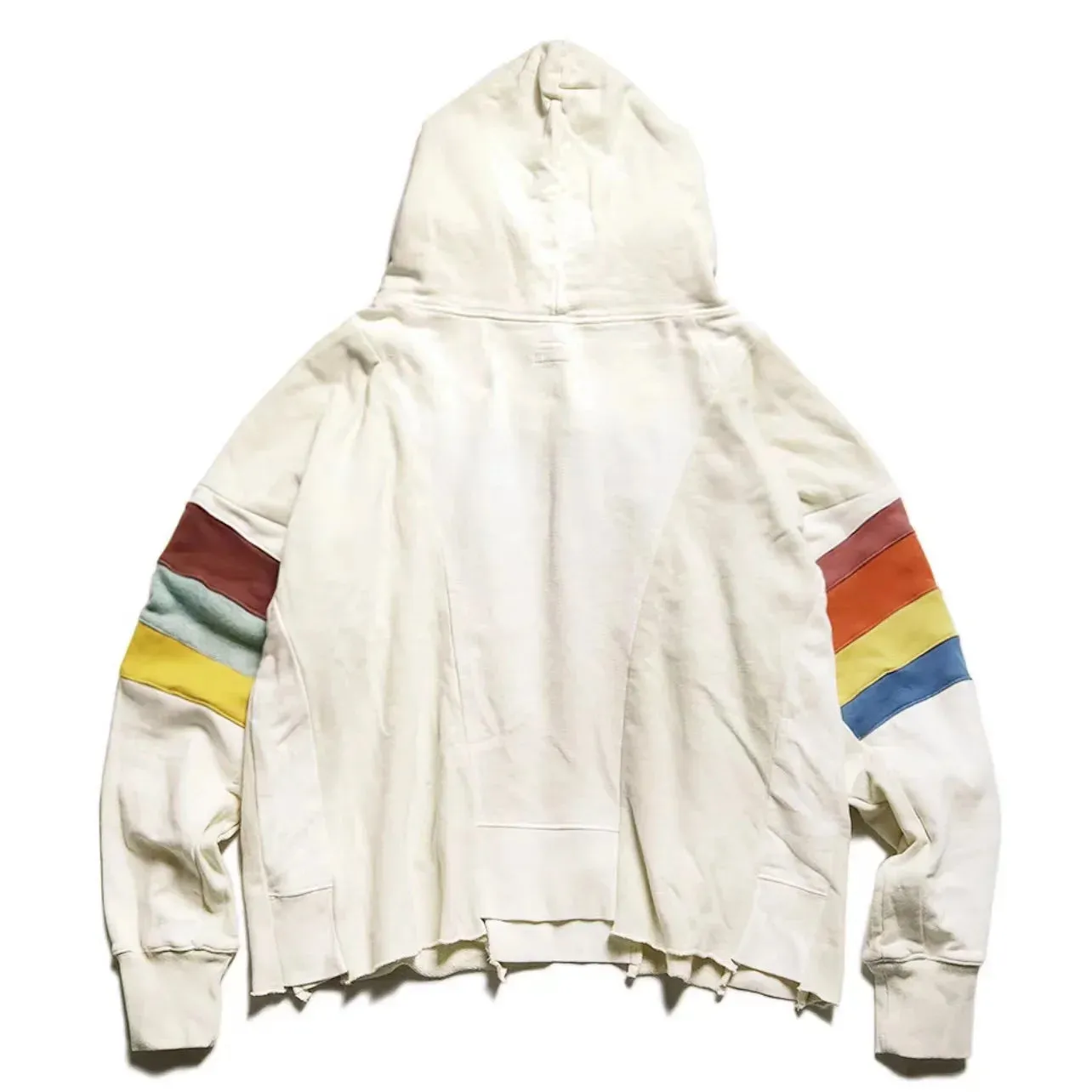 Hirata and Hiro Two-color Pure Cotton Stripe Hooded Pullover