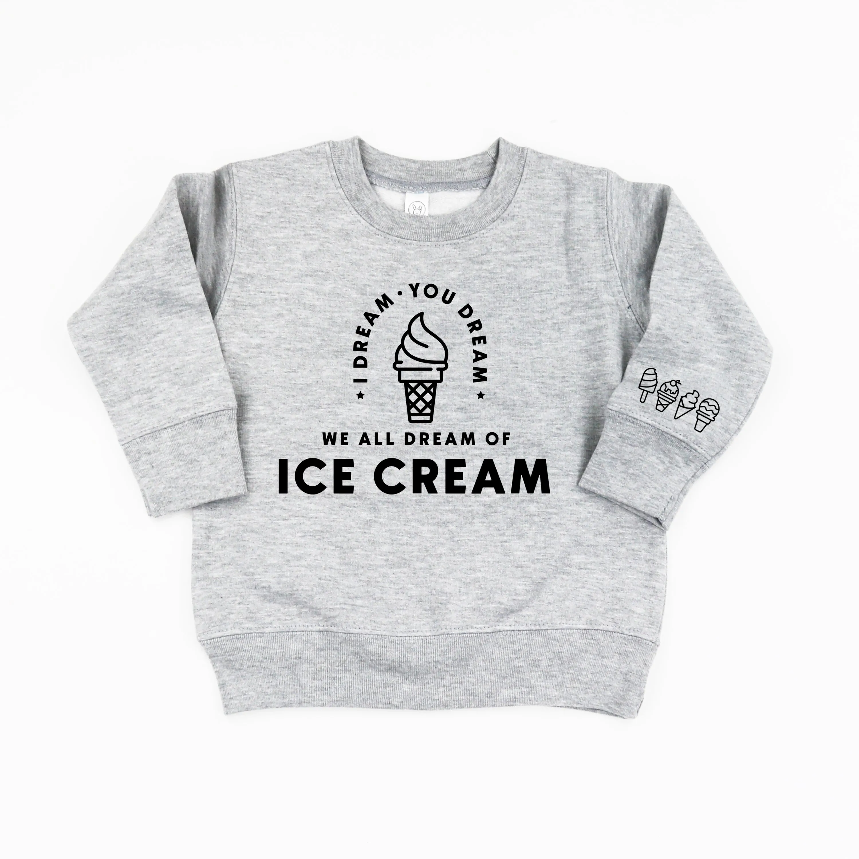 I DREAM OF ICE CREAM - Ice Cream Wrist Detail - Child Sweater