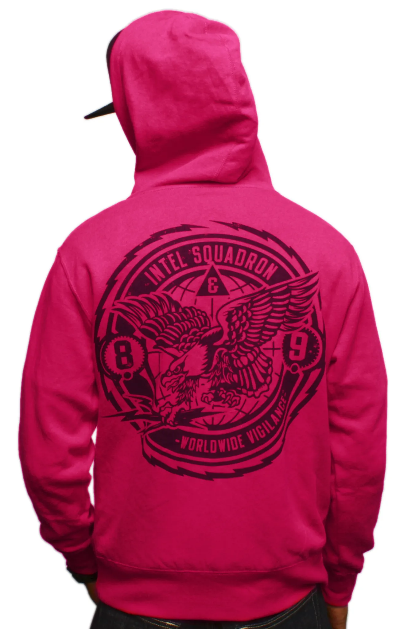 Intel Squad Magenta Zip Up Sweatshirt