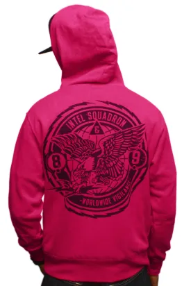 Intel Squad Magenta Zip Up Sweatshirt