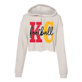 KC Football -- BELLA CANVAS - Women's Crop Fleece Hoodie