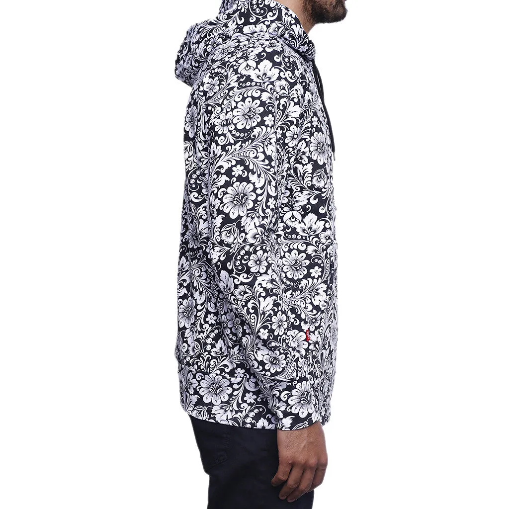 Khoklohoma Zip Up Hooded Sweatshirt White