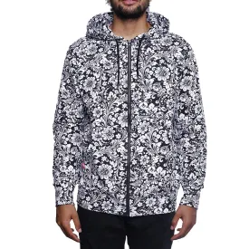 Khoklohoma Zip Up Hooded Sweatshirt White