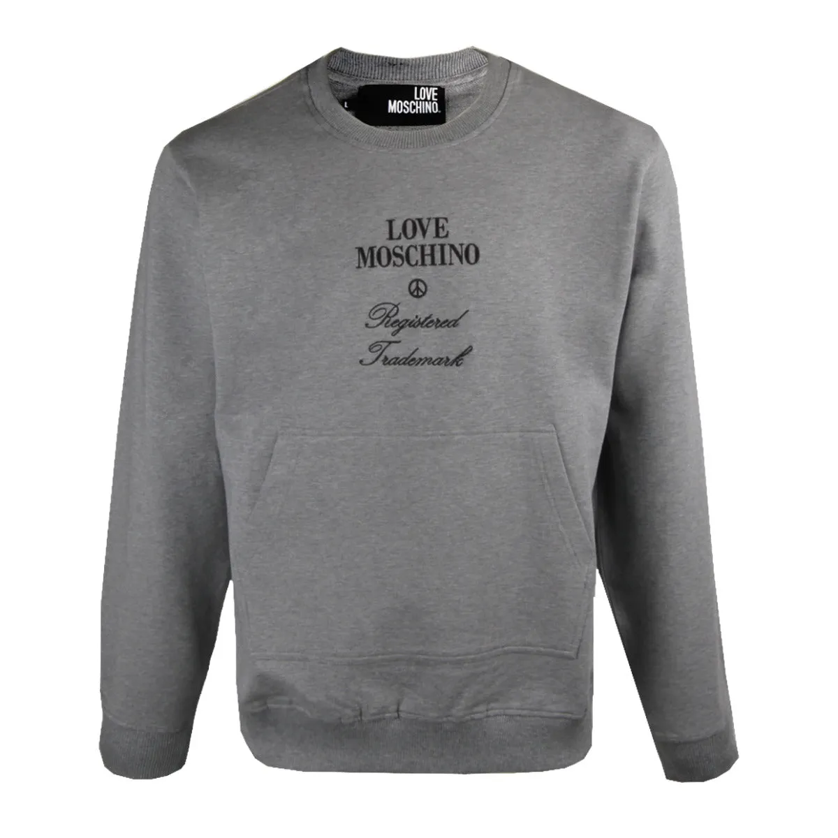 Love Moschino Grey Logo Sweatshirt