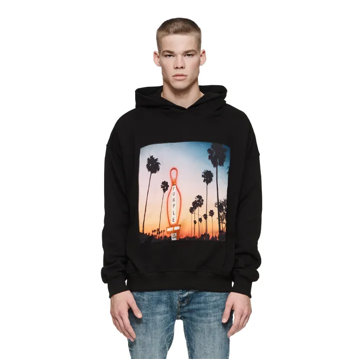 LS Hooded Sweatshirt (Black) - PP494PBCS824