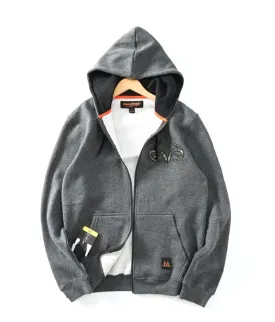 Men Hunting Sweater Camouflage Men Full-Zip Hooded Fleece Sweatshirt Hunting Jackets Hunting Sweatershirt Breathable Quick Dry