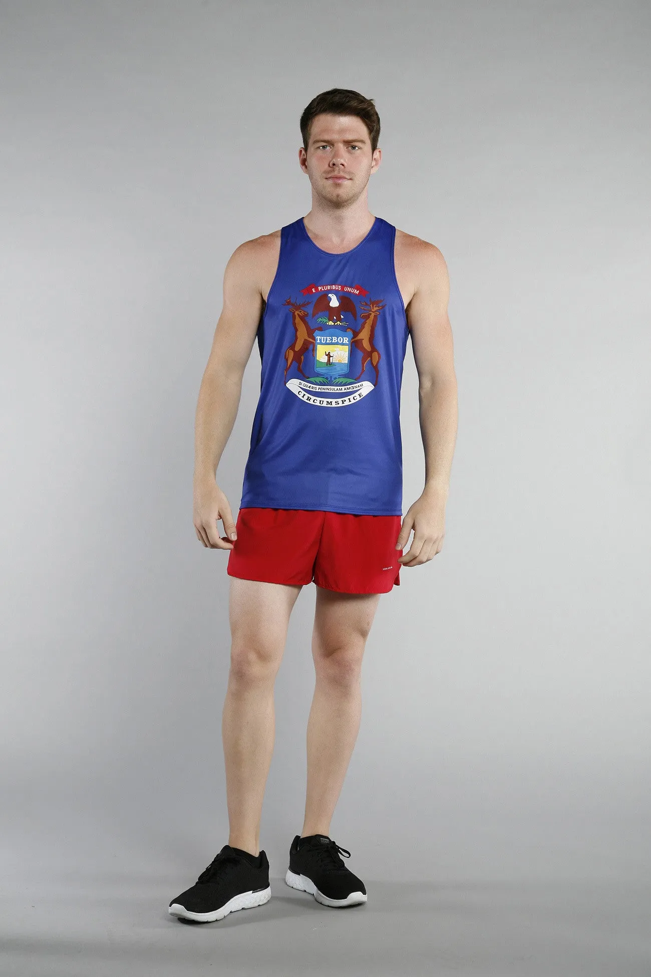 Men's Competitor Lite Printed Singlet [M] - Michigan