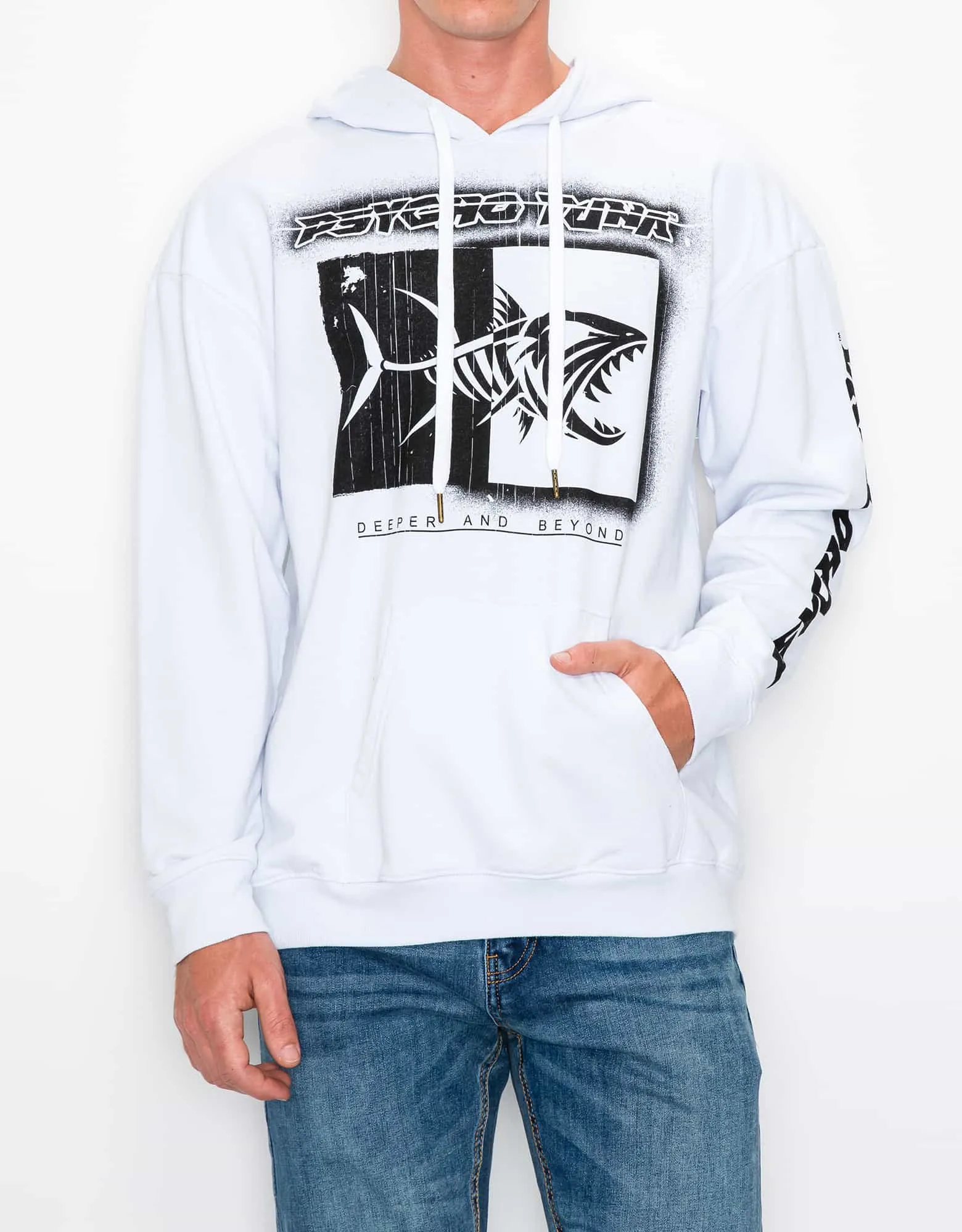 Men's Logo Stencil Graphic Hoodie