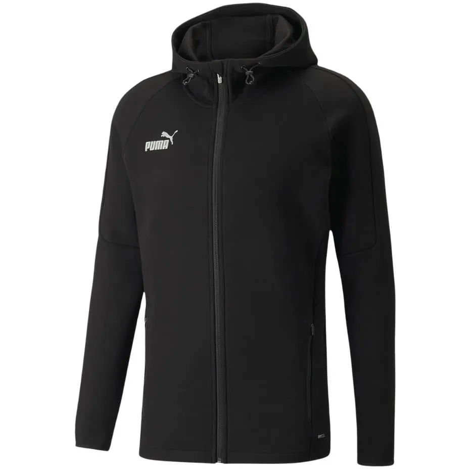 Men's Sweatshirt Puma Teamfinal Casuals Hooded Jkt Black 657383 03