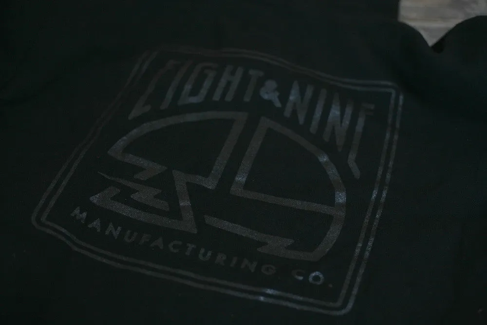 MFG Wax Stamp Zip Up Sweatshirt Black
