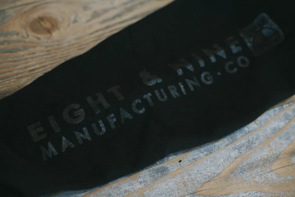 MFG Wax Stamp Zip Up Sweatshirt Black