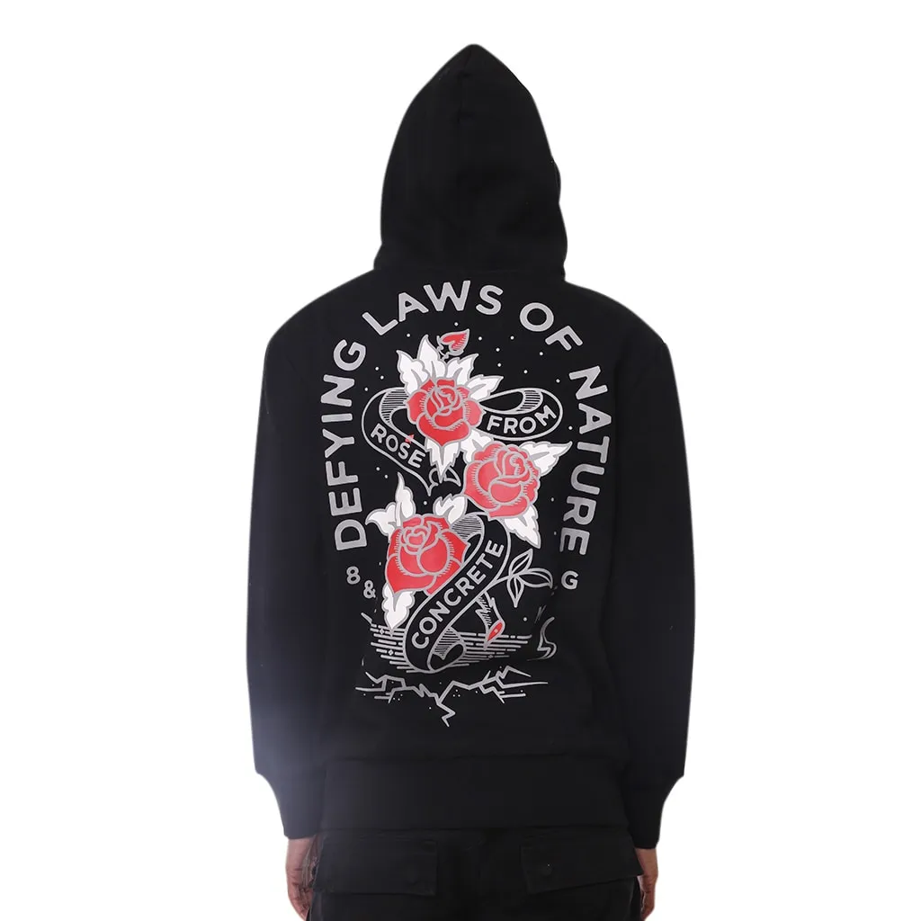 Nature Zip Up Hooded Sweatshirt Cement